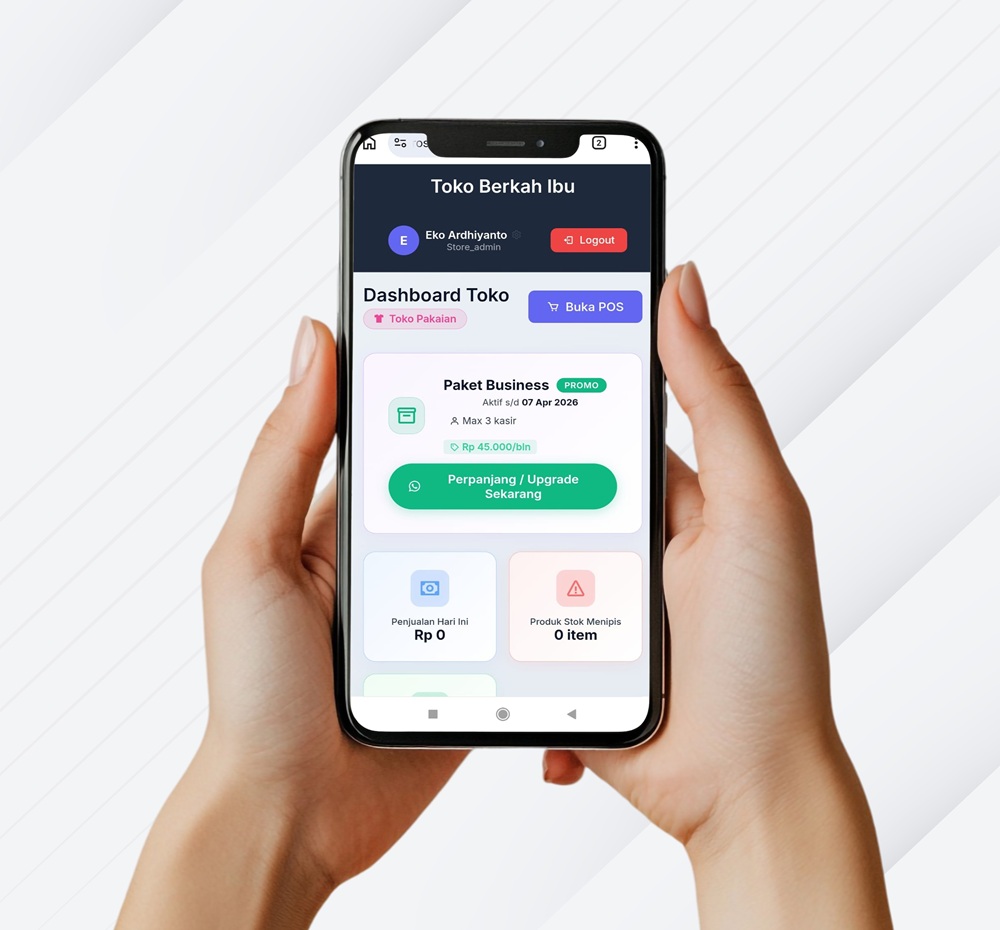 Aplikasi Kasir Praktis di HP: Solusi Jualan Tanpa Ribet dari Metro Smart Solutions